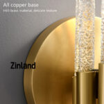 Bubble brass wall lamp