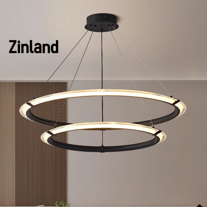 Multi layer circular chandelier