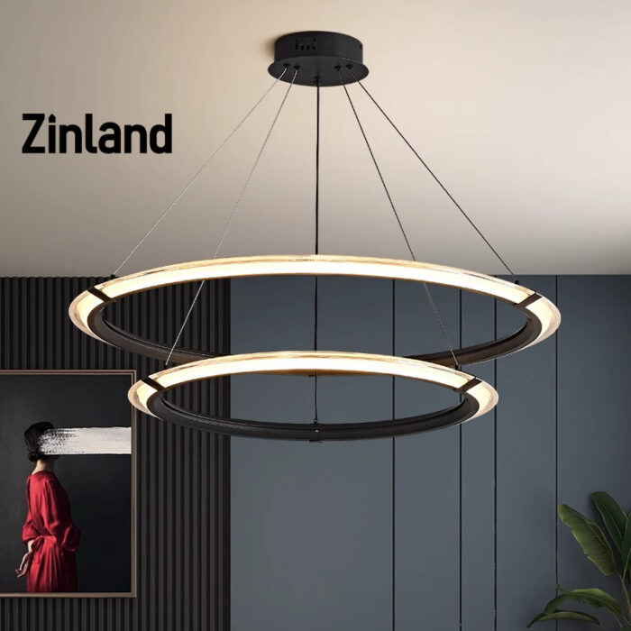 Multi layer circular chandelier