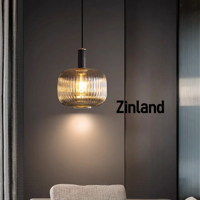 Brass bedroom headboard pendant light