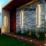 Waterproof outdoor black wall lamp