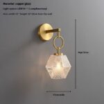 Brass glass restaurant pendant light