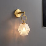 Brass glass restaurant pendant light