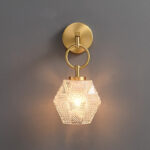 Brass glass restaurant pendant light