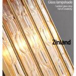 Luxury all copper bedside glass wall lamp