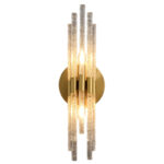 Brass Glass Bedroom Wall Light