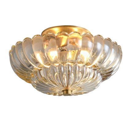 Brass Glass Aisle Bedroom Ceiling Light